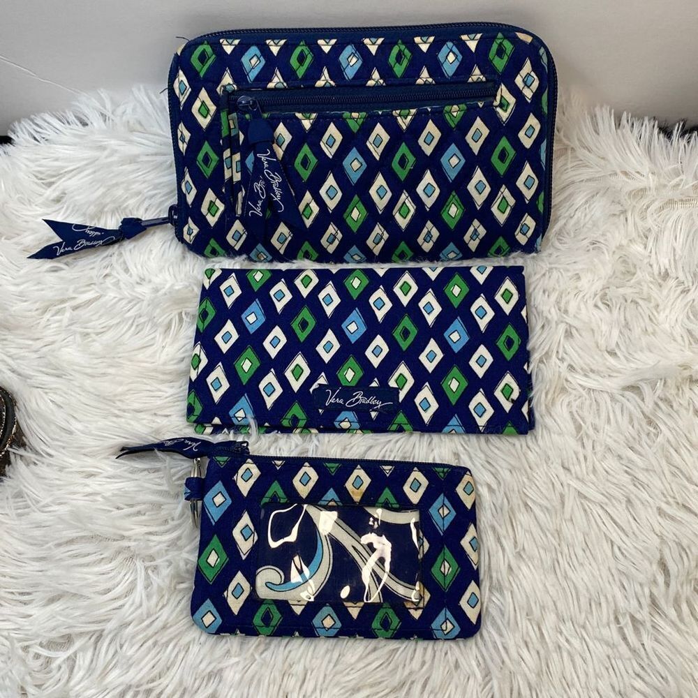 Vera Bradley 3 Piece Mosaic Wallet Set